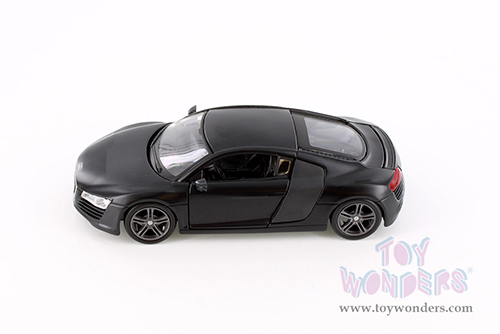 Showcasts® Collectibles - Audi R8 Hard Top (1/24 scale diecast model car, Matte Black) 37281 MAP: $19.99