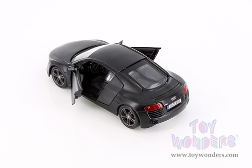 Showcasts® Collectibles - Audi R8 Hard Top (1/24 scale diecast model car, Matte Black) 37281 MAP: $19.99