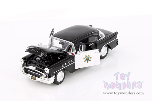 Showcasts® Collectibles - Buick® Century™ California Highway Patrol (1955, 1/24 scale diecast model car, Black) 38295BK MAP: $22.99