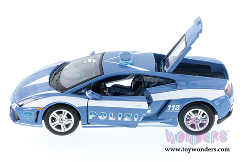 Showcasts Collectibles - Lamborghini Gallardo LP 560-4 Polizia Hardtop (1/24 scale diecast model car, Blue/White) 34299