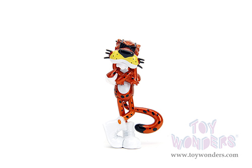 Jada Toys - Hollywood Rides | Chevrolet® Camaro® Z/28 with Chester Cheetah Diecast Figure "Cheetos" (1985, 1/24, diecast model car, Orange/Black) 34384/4