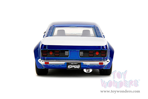 Jada Toys - Hollywood Rides | Power Rangers Mazda RX-3 with Blue Ranger Diecast Figurine (1974, 1/24, diecast model car, Candy Blue) 34389