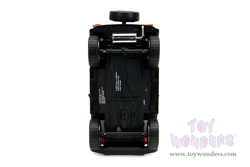 Jada Toys - Hollywood Rides | Jeep® Wrangler with Orange M&M's Diecast Figure (2017, 1/24 diecast model car, Orange/White) 34401