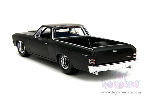 Jada Toys Fast & Furious - Chevrolet® El Camino (1967, 1/24 scale diecast model car, Matte Black) 34413