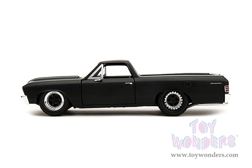 Jada Toys Fast & Furious - Chevrolet® El Camino (1967, 1/24 scale diecast model car, Matte Black) 34413