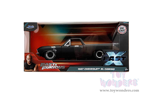 Jada Toys Fast & Furious - Chevrolet® El Camino (1967, 1/24 scale diecast model car, Matte Black) 34413