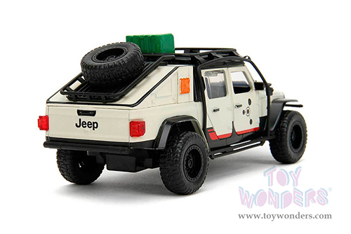 Jada Toys - Hollywood Rides | Jeep® Gladiator Pickup Truck "Jurassic World Dominion" (2022) Movie (2020, 1/32 scale diecast model car, Beige) 34465/24