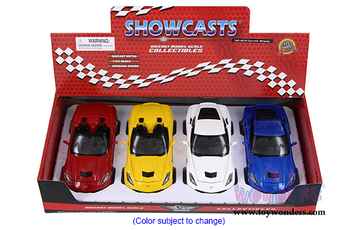 Showcasts  Collectibles - Chevrolet Corvette Stingray Hardtop/Convertible (2014, 1/24 scale diecast model car, Asstd.) 34501/05