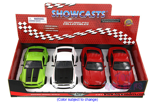 Showcasts Collectibles - Ford Mustang Street Racer/ Ford Mustang GT Hardtop (2014/2015, 1/24 scale diecast model car, Asstd.) 34506/08