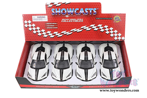 Showcasts Collectibles - Chevrolet&reg; Corvette&reg; Stingray Coupe Z51 (2020, 1/24 scale diecast model car, White) 34527DW