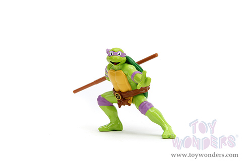 Jada Toys - Hollywood Rides | Party Wagon with Donatello Diecast Figure "Teenage Mutant Ninja Turtles" (1/24, diecast model car, Green/Beige) 34529