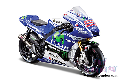 Maisto - MotoGP | Yamaha Factory Racing Team #95 Motorcycle (2014, 1/18 scale diecast model car, Blue) 34586