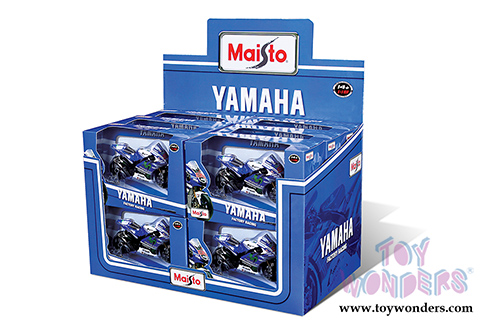 Maisto - MotoGP | Yamaha Factory Racing Team #95 Motorcycle (2014, 1/18 scale diecast model car, Blue) 34586