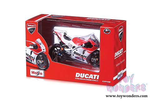 Maisto - MotoGP | Ducati Corse Team #04 and #29 Motorcycles (2015, 1/18 scale diecast model car, Red) 34588