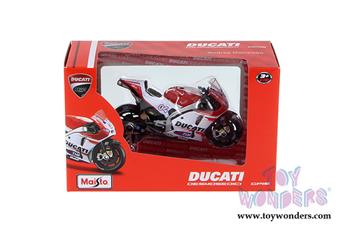 Maisto - MotoGP | Ducati Corse Team #04 and #29 Motorcycles (2015, 1/18 scale diecast model car, Red) 34588