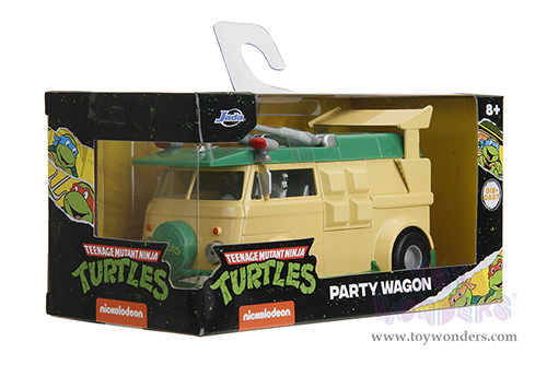 Jada Toys - Hollywood Rides | Party Wagon "Teenage Mutant Ninja Turtles" (1/32, diecast model car, Green/Beige) 34723