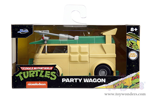 Jada Toys - Hollywood Rides | Party Wagon "Teenage Mutant Ninja Turtles" (1/32, diecast model car, Green/Beige) 34723