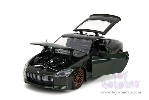 Jada Toys Fast & Furious - Nissan Z Hardtop "Fast X" (2023, 1/24 scale diecast model car, Dark Green) 34791