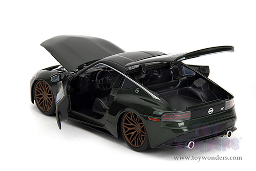 Jada Toys Fast & Furious - Nissan Z Hardtop "Fast X" (2023, 1/24 scale diecast model car, Dark Green) 34791