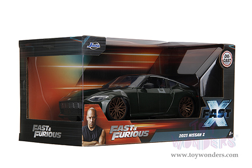 Jada Toys Fast & Furious - Nissan Z Hardtop "Fast X" (2023, 1/24 scale diecast model car, Dark Green) 34791