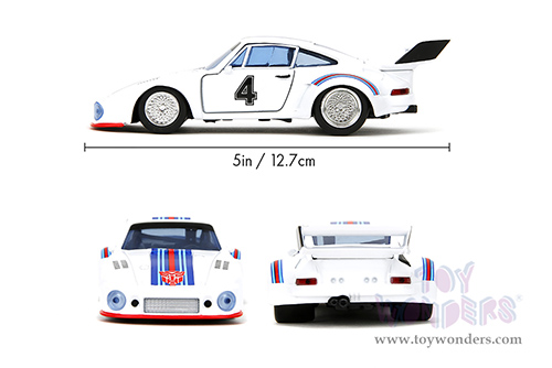 Jada Toys - Hollywood Rides | TRANSFORMERS Porsche 935 Turbo #4 "Jazz" (1/32, diecast model car, White) 34793