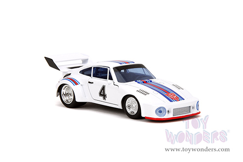 Jada Toys - Hollywood Rides | TRANSFORMERS Porsche 935 Turbo #4 "Jazz" (1/32, diecast model car, White) 34793