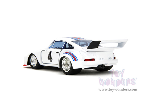 Jada Toys - Hollywood Rides | TRANSFORMERS Porsche 935 Turbo #4 "Jazz" (1/32, diecast model car, White) 34793