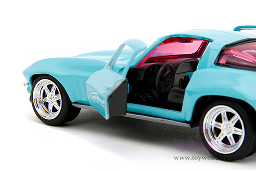 Jada Toys Pink Slips - Chevrolet® Corvette® Hardtop (1966, 1/32, diecast model car, Light Blue) 34852