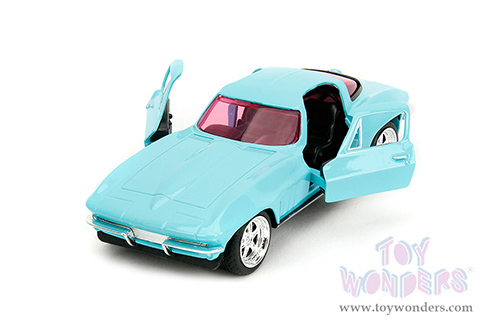 Jada Toys Pink Slips - Chevrolet® Corvette® Hardtop (1966, 1/32, diecast model car, Light Blue) 34852