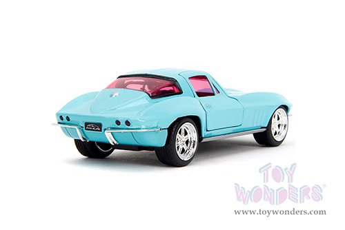 Jada Toys Pink Slips - Chevrolet® Corvette® Hardtop (1966, 1/32, diecast model car, Light Blue) 34852