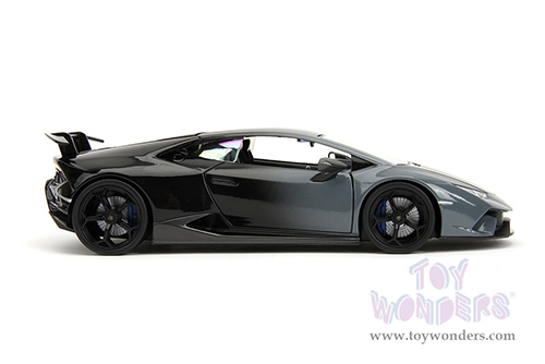 Jada Toys Pink Slips - Lamborghini Huracán Perfomante with Display Base (1/24 scale diecast model car, Gray-Black Gradient) 34895