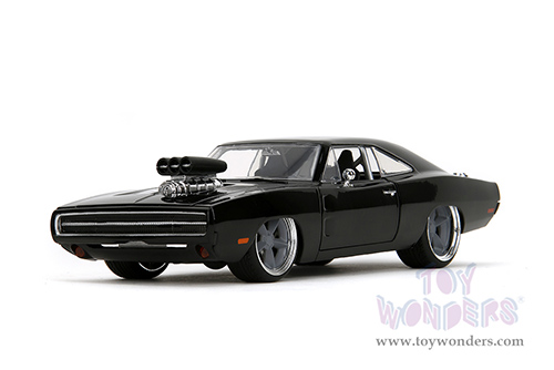 Jada Toys Fast & Furious - Dom's Dodge Charger R/T "Fast X" (1970, 1/24 scale diecast model car, Glossy Black) 34918