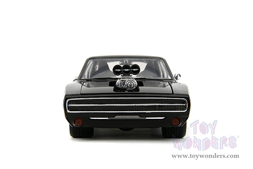 Jada Toys Fast & Furious - Dom's Dodge Charger R/T "Fast X" (1970, 1/24 scale diecast model car, Glossy Black) 34918