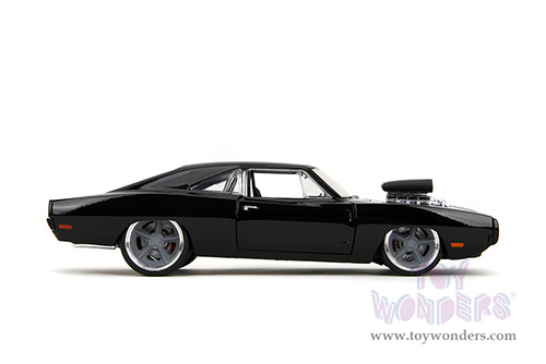 Jada Toys Fast & Furious - Dom's Dodge Charger R/T "Fast X" (1970, 1/24 scale diecast model car, Glossy Black) 34918