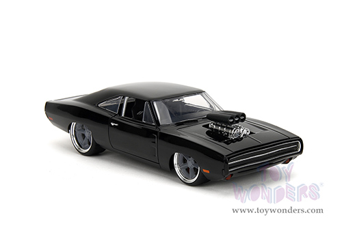 Jada Toys Fast & Furious - Dom's Dodge Charger R/T "Fast X" (1970, 1/24 scale diecast model car, Glossy Black) 34918