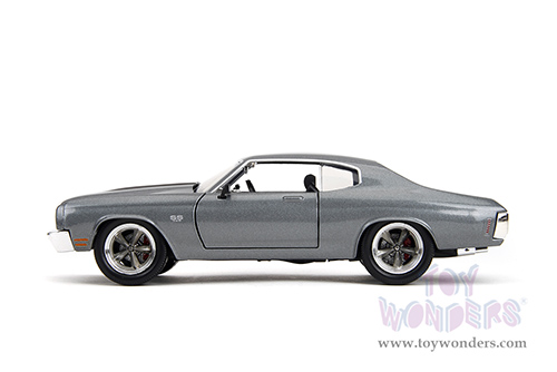 Jada Toys Fast & Furious - Chevrolet® Chevelle™ SS™ "Fast X" (1970, 1/24 scale diecast model car, Gray/Black stripes) 34923