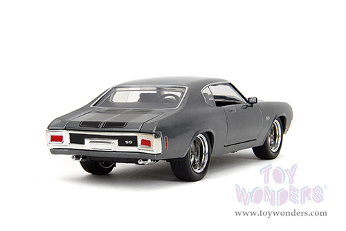 Jada Toys Fast & Furious - Chevrolet® Chevelle™ SS™ "Fast X" (1970, 1/24 scale diecast model car, Gray/Black stripes) 34923