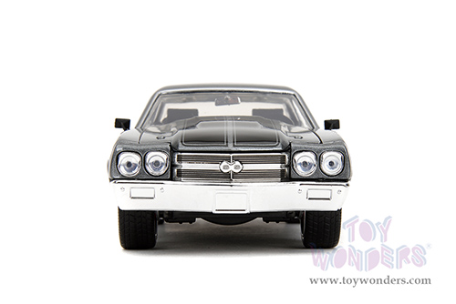 Jada Toys Fast & Furious - Chevrolet® Chevelle™ SS™ "Fast X" (1970, 1/24 scale diecast model car, Gray/Black stripes) 34923