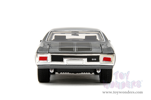 Jada Toys Fast & Furious - Chevrolet® Chevelle™ SS™ "Fast X" (1970, 1/24 scale diecast model car, Gray/Black stripes) 34923
