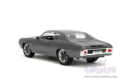 Jada Toys Fast & Furious - Chevrolet® Chevelle™ SS™ "Fast X" (1970, 1/24 scale diecast model car, Gray/Black stripes) 34923