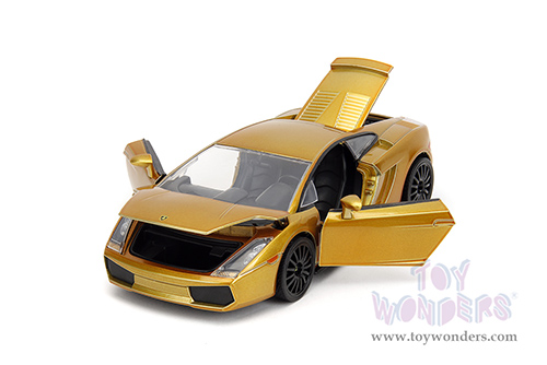 Jada Toys Fast & Furious - Lamborghini Gallardo "Fast X" (1/24 scale diecast model car, Candy Gold) 34924