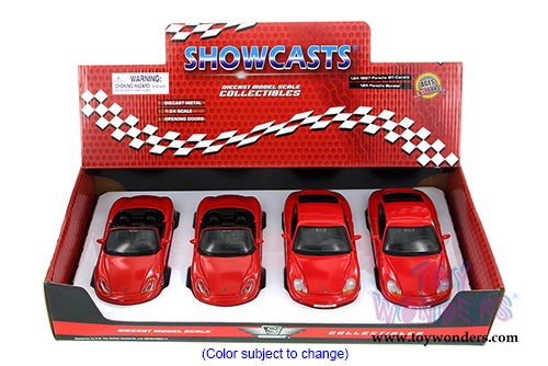 Showcasts Collectibles - Porsche Assortment (1/24 scale diecast model car, Red) 34933/38