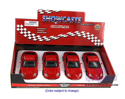 Showcasts - Porsche 911 Carrera Hard Top (1997, 1/24 scale diecast model car, Red) 34938