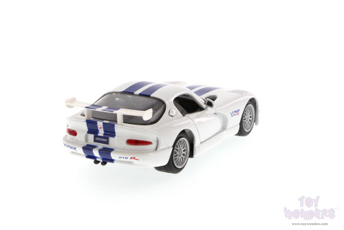 Showcasts Collectibles - Dodge Viper GT2 Hard Top (1/24 scale diecast model car, White with blue) 34945
