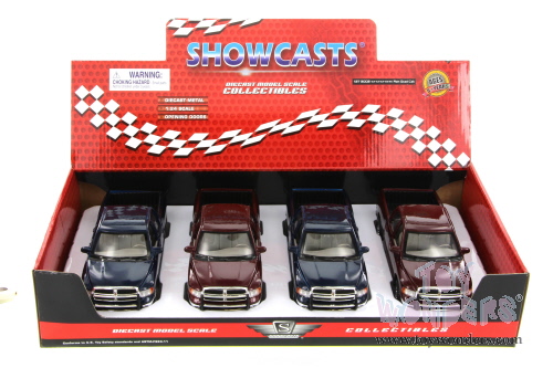 Showcasts Collectibles - Dodge Ram Quad Cab Pickup Truck (2002, 1/27 scale diecast model car, Asstd) 34963