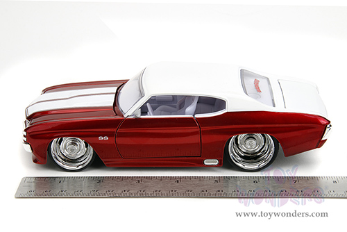 Jada Toys Bigtime Muscle - Chevrolet® Chevelle® SS Hardtop (1971, 1/24 scale diecast model car, Candy Red/White) 35020