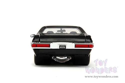 Jada Toys Bigtime Muscle - Pontiac® GTO® Judge Hardtop (1971, 1/24 scale diecast model car, Black with Flames) 35022