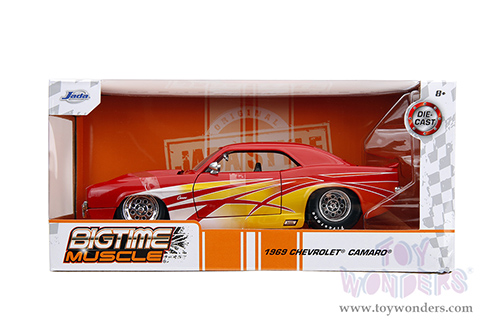 Jada Toys Bigtime Muscle - Chevrolet® Camaro® Hardtop (1969, 1/24 scale diecast model car, Red) 35029