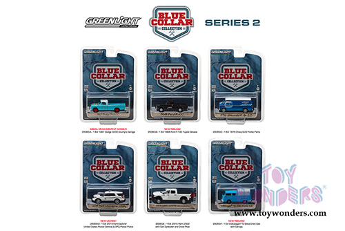 Greenlight - Blue Collar Collection Series 2 (1/64 scale die cast model car, Asstd.) 35060/48