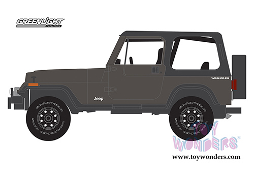 Greenlight - All Terrain Series 6 | Jeep&reg; Wrangler (1990, 1/64 scale diecast model car, Dark Gray) 35090D/48